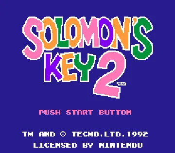 Solomon's Key 2 (Europe) screen shot title